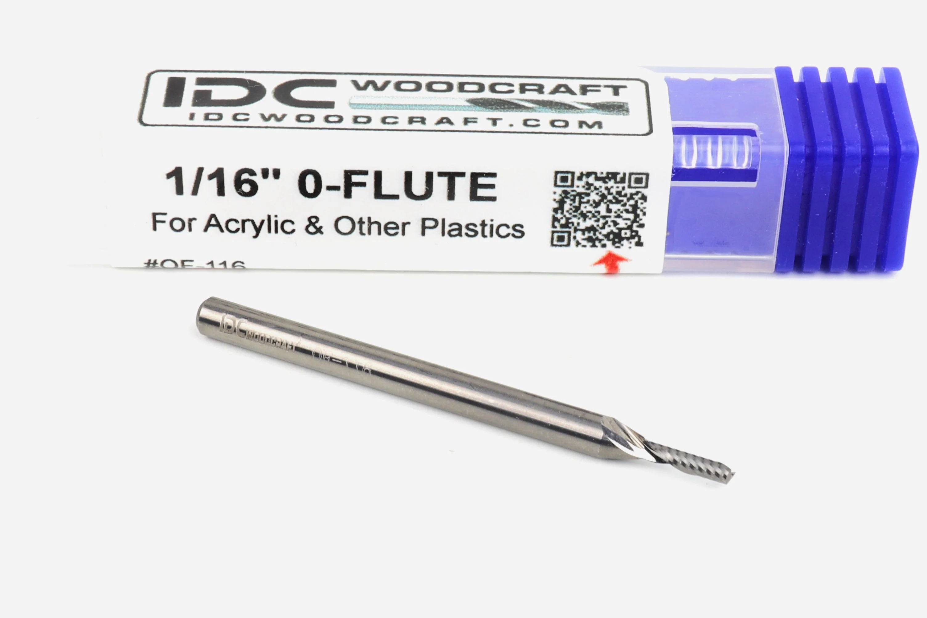 1/16" Acrylic Router Bit For For CNC Routers, 1/8" Shank - Image 2