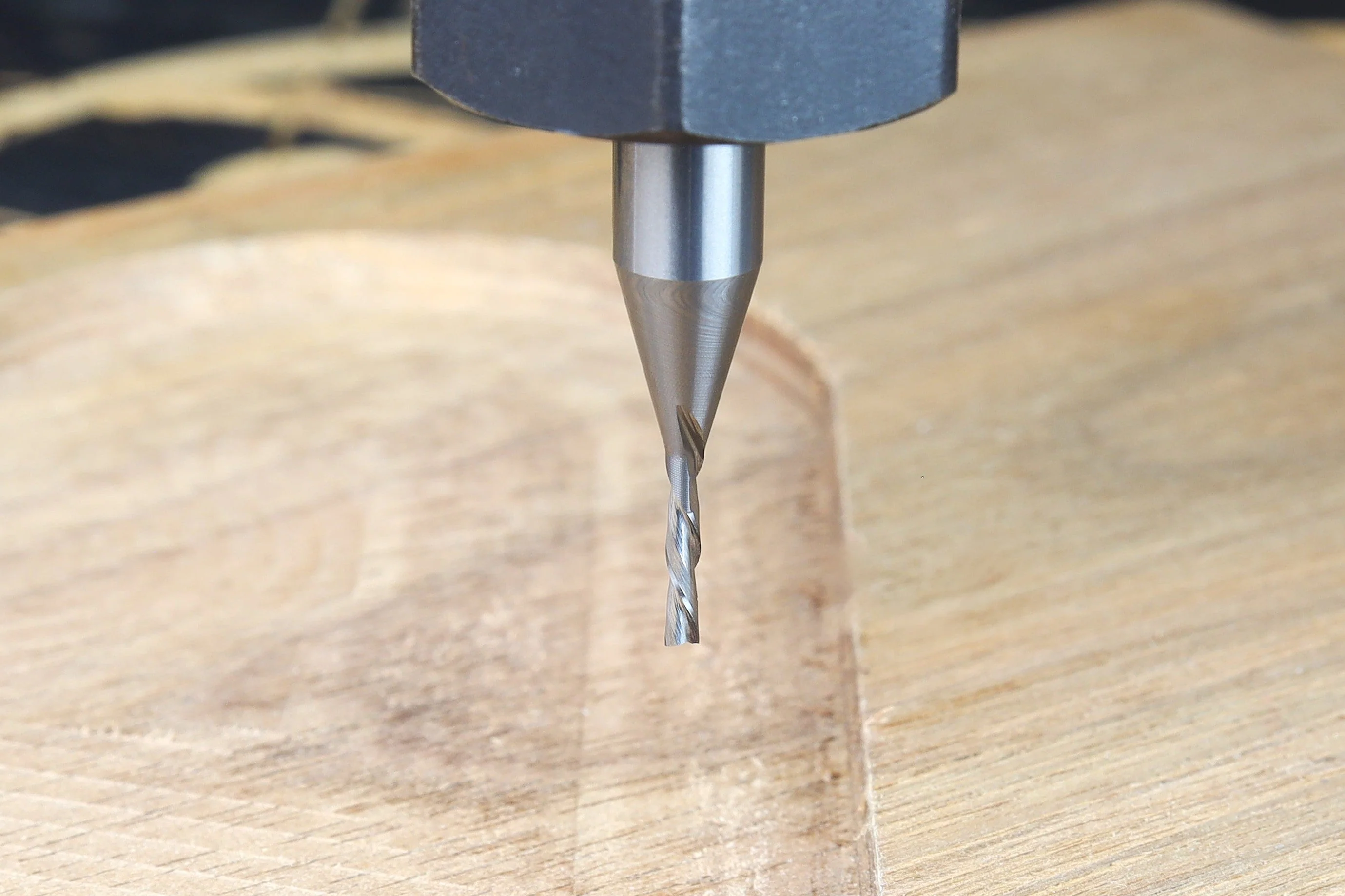 1/16 Down Cut Endmill Bit For CNC Routers, 1/4" Shank - Image 6