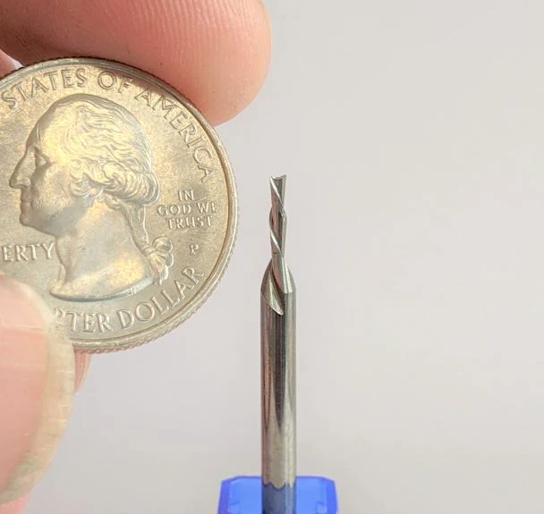 1/16 Down Cut Endmill Bit For CNC Routers for Fine Detail Carving, 1/8 Shank - Image 4