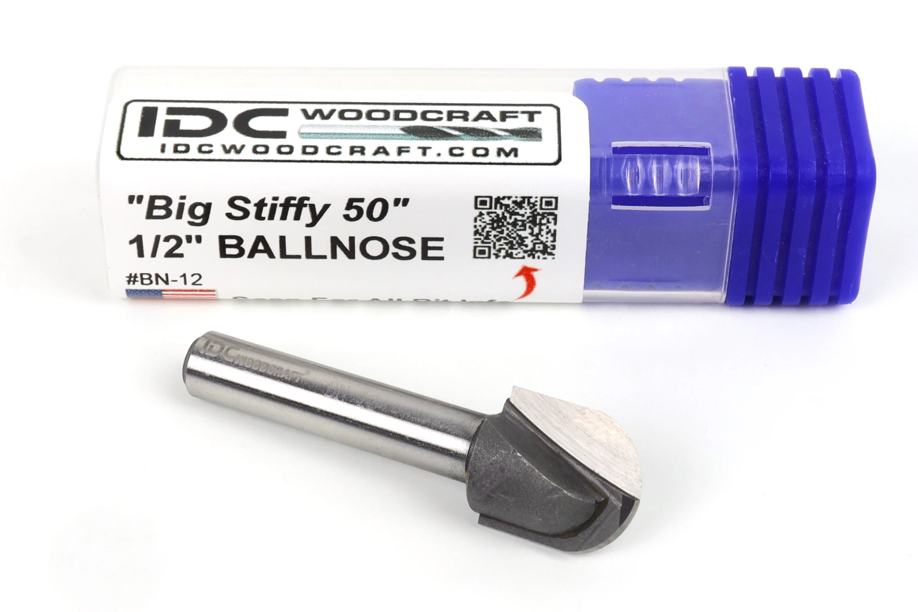 1/2" Ball Nose CNC Router Bit, Cutting Board Juice Groove Bit 1/4" Shank - Image 2