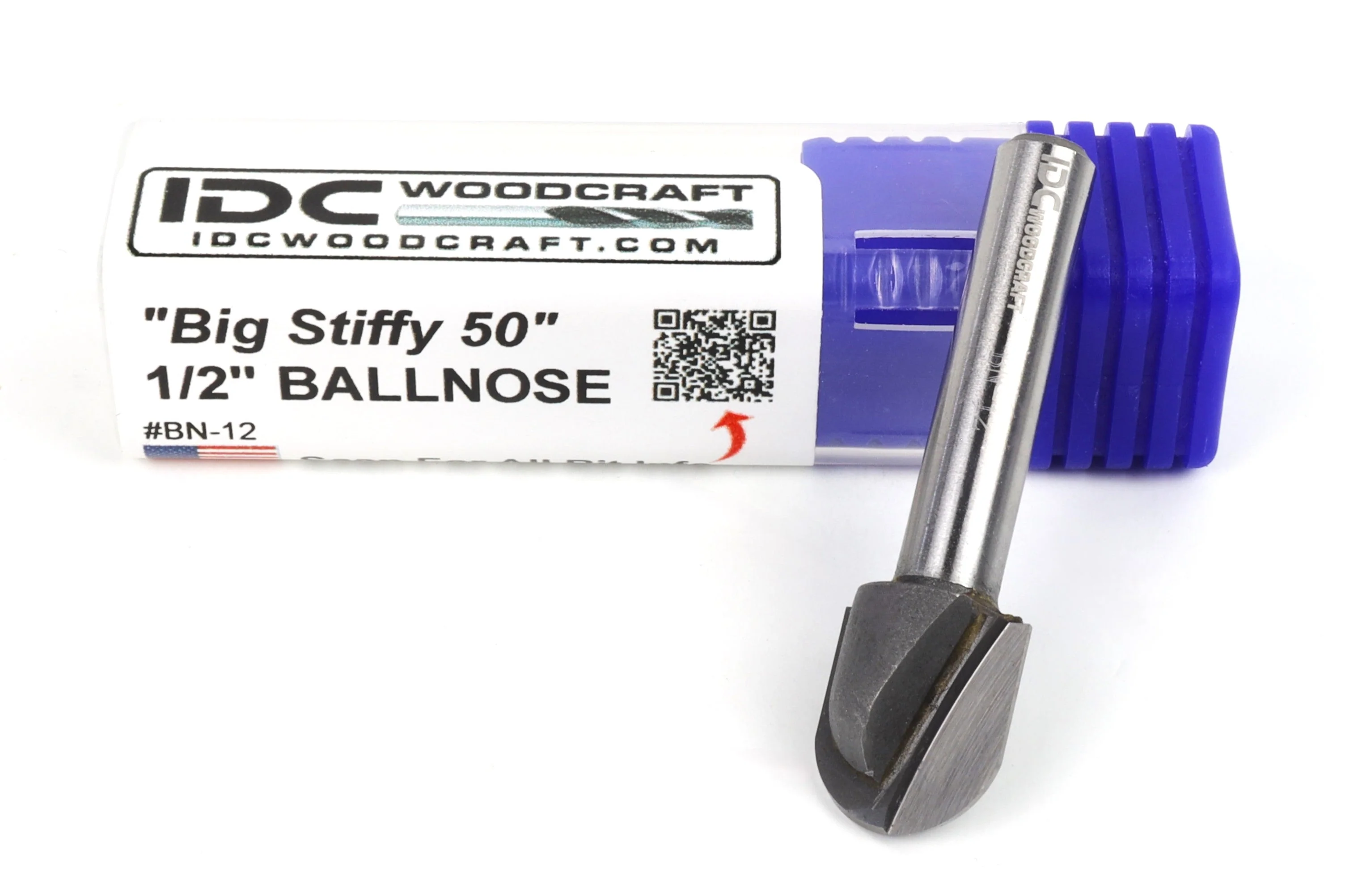 1/2" Ball Nose CNC Router Bit, Cutting Board Juice Groove Bit 1/4" Shank - Image 3