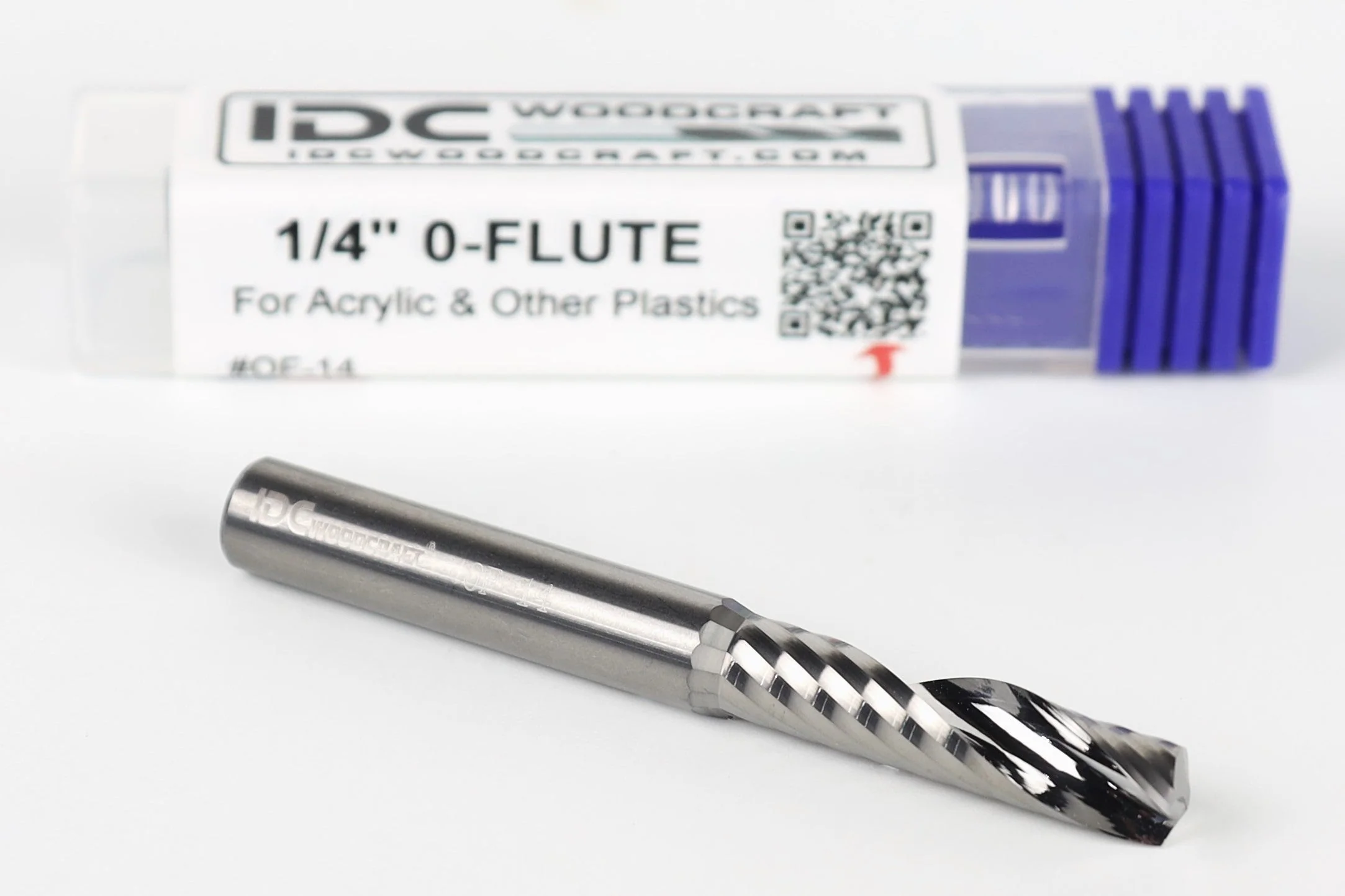 1/4" 0-Flute CNC Router Bit For Acrylic, 1/4" Shank - Image 2