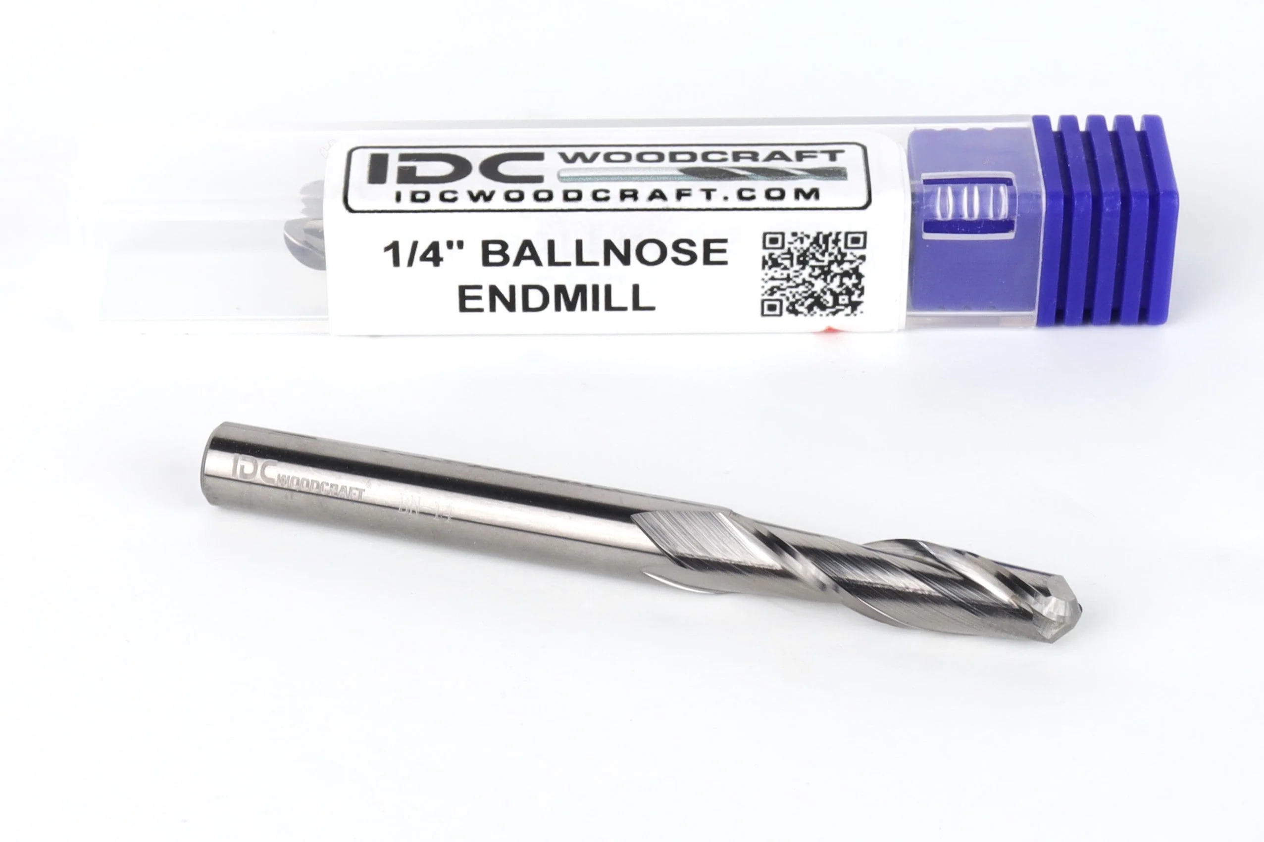 1/4 Ball Nose Endmill Bit For CNC Routers, 1/4" Shank - Image 2