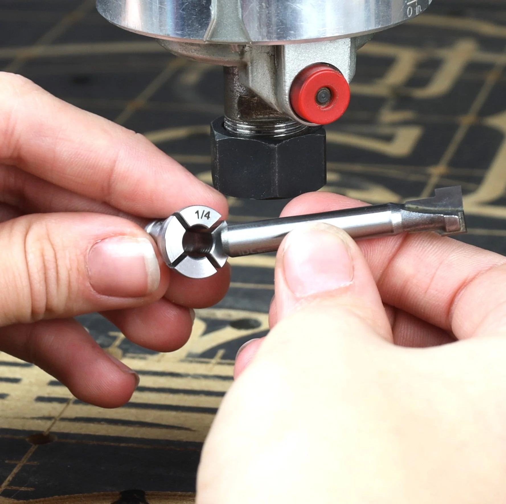 1/4" Collet for Makita RT0701C Trim Router - Image 3