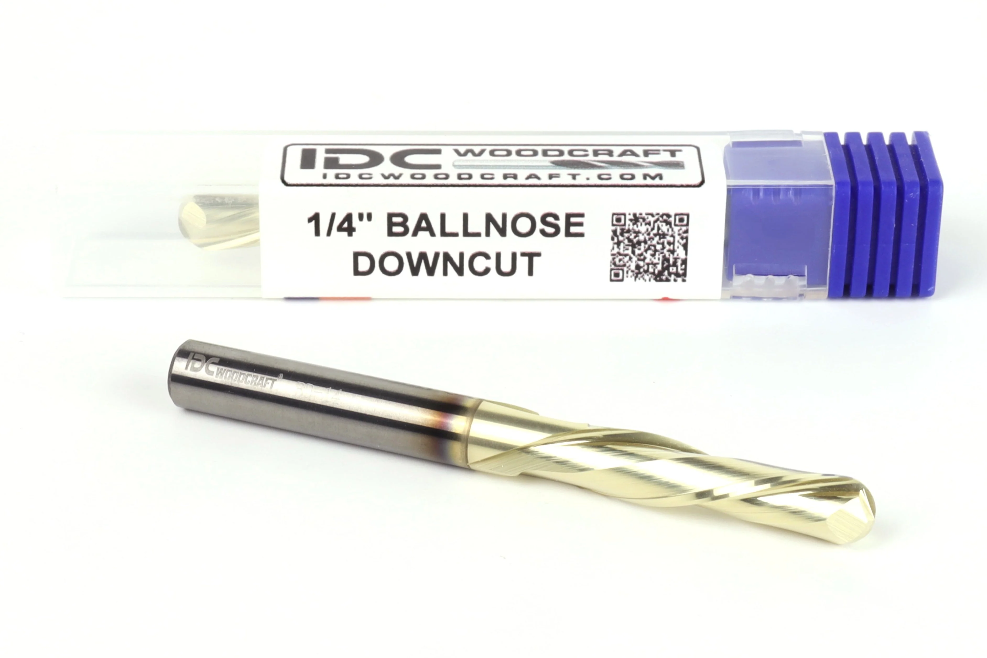 1/4 Down-Cut Ball Nose Endmill, 1/4 Shank w/ FREE Marble Maze File - Image 2