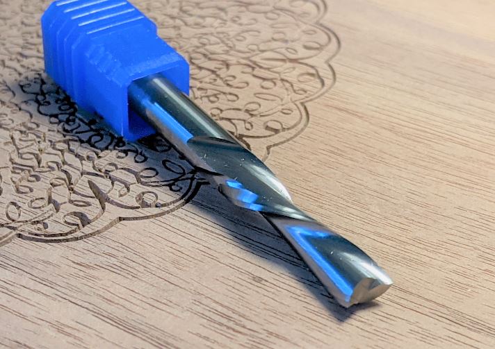 1/4 Down-Cutting Bit Endmill For CNC Routers, 1/4 Shank - Image 4