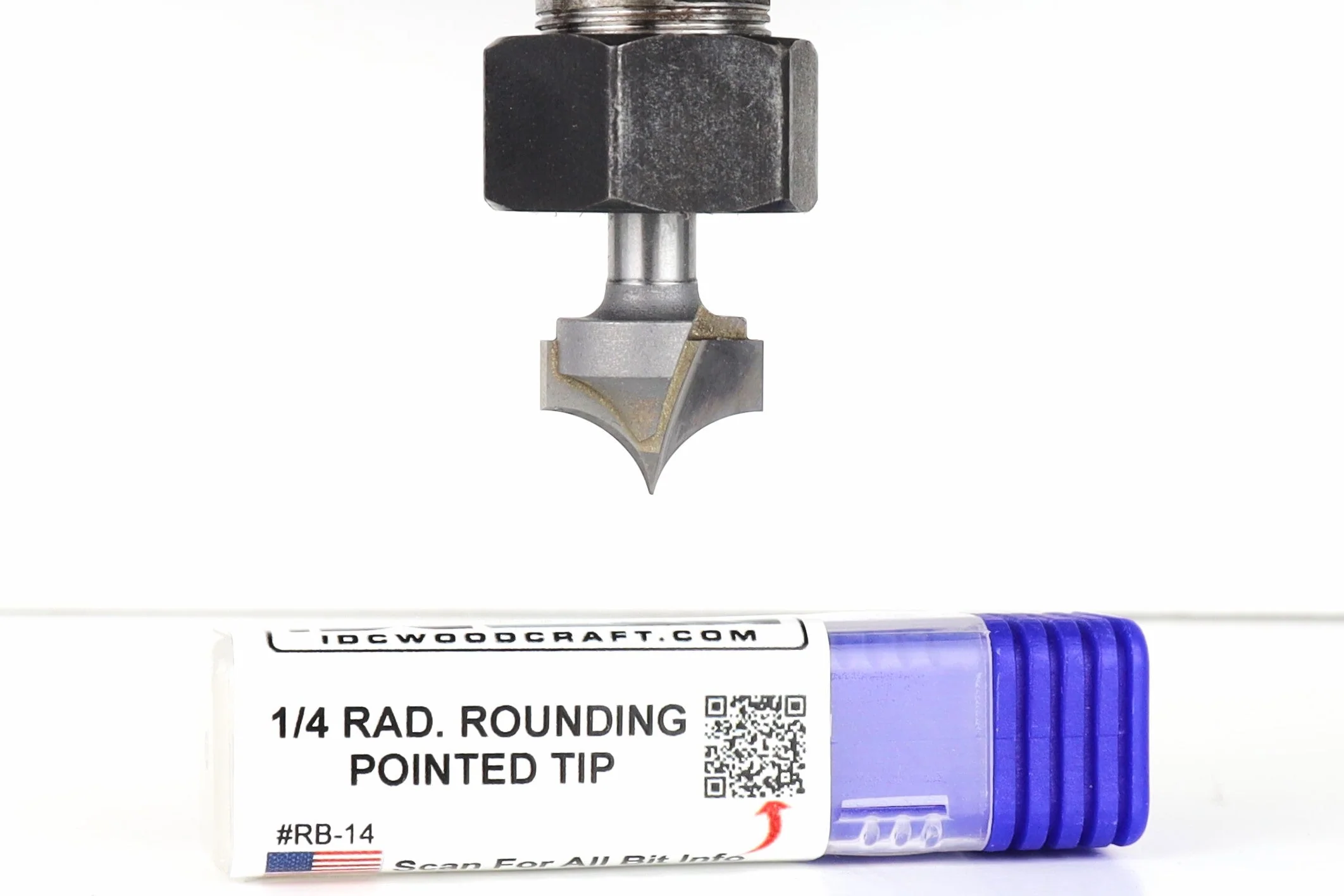 1/4" Radius Round Over Router Bit, 1/4" Shank (Corner/Edge Rounding) - Image 3