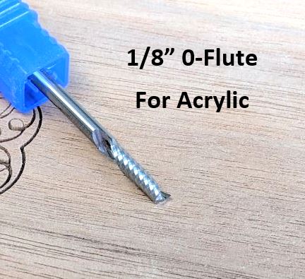 1/8" 0-Flute Bit For Acrylic (CNC Router), 1/8" Shank [Premium] - Image 3