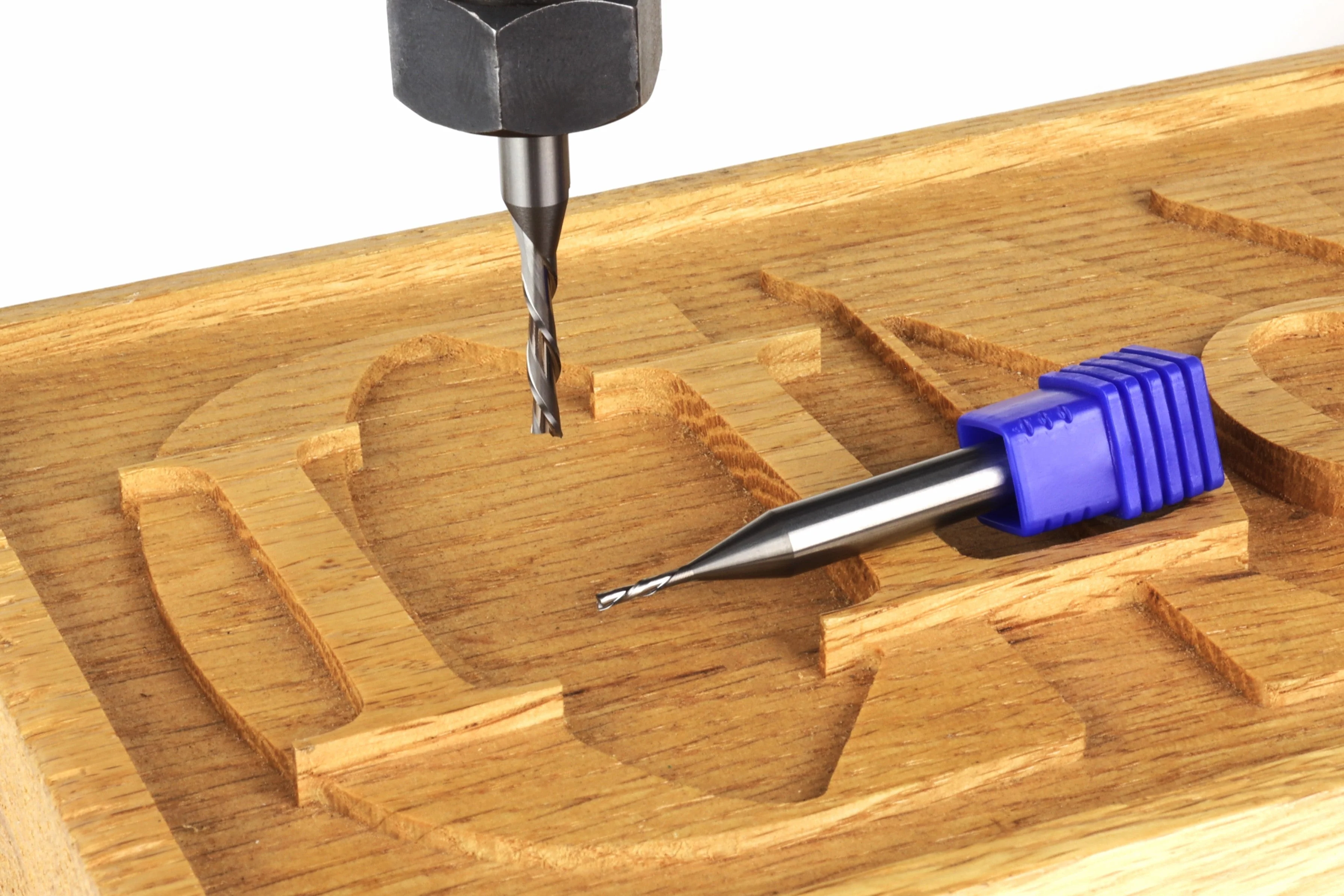 1/8 & 1/16 Down Cut Endmill Bits For CNC Routers, 1/4" Shank - Image 7