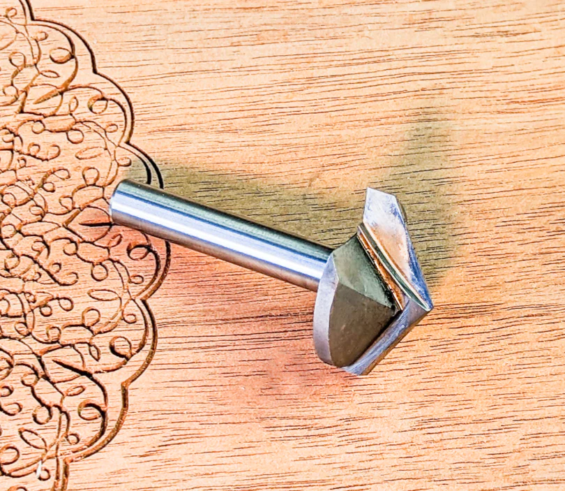 120 Degree Wide-Cutting V Bit 1/4" Shank for CNC Routers - Image 7