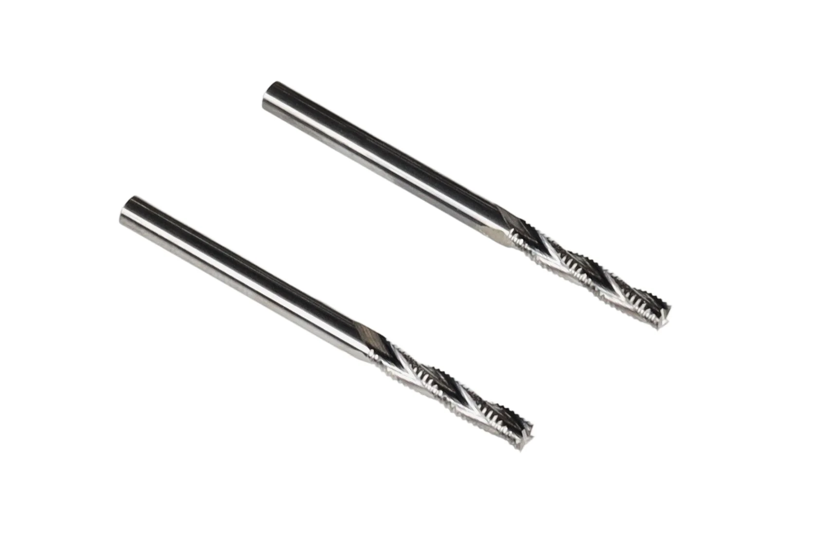2-Piece Set "BADGER" 1/8 High-Speed Roughing CNC Router Bit, 1/8 Shank