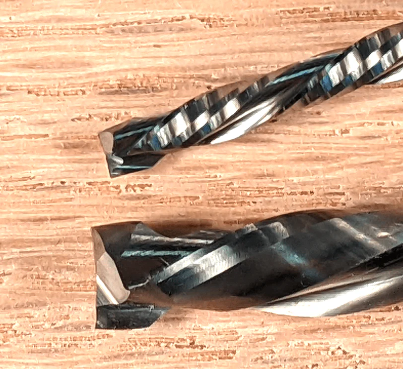 2pc Compression Endmill Bit Set For CNC Routers, 1/4 & 1/8 Dia. - Image 6