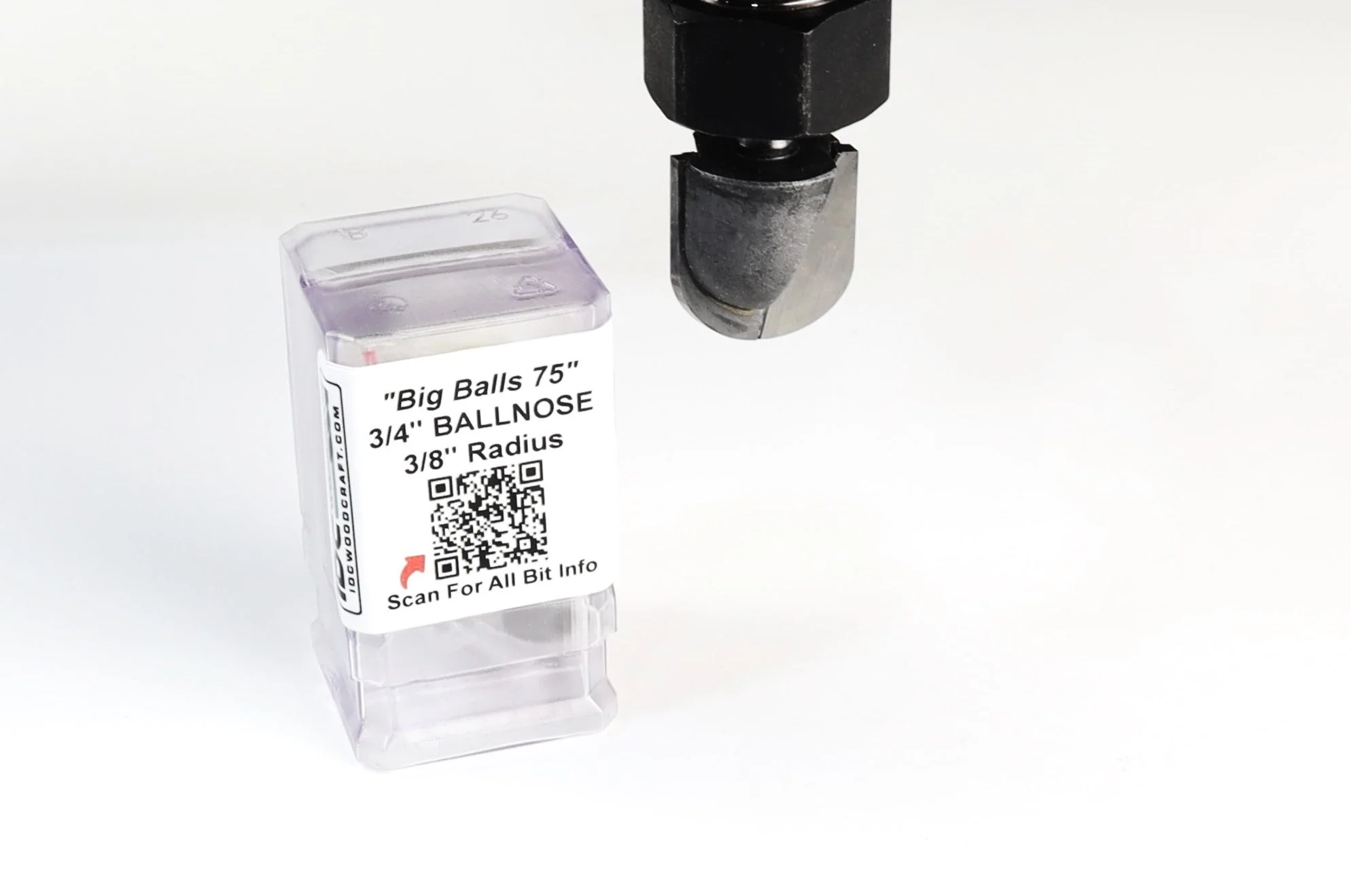 3/4" Ball Nose CNC Router Bit, Cutting Board Juice Groove Bit 1/4" Shank - Image 6