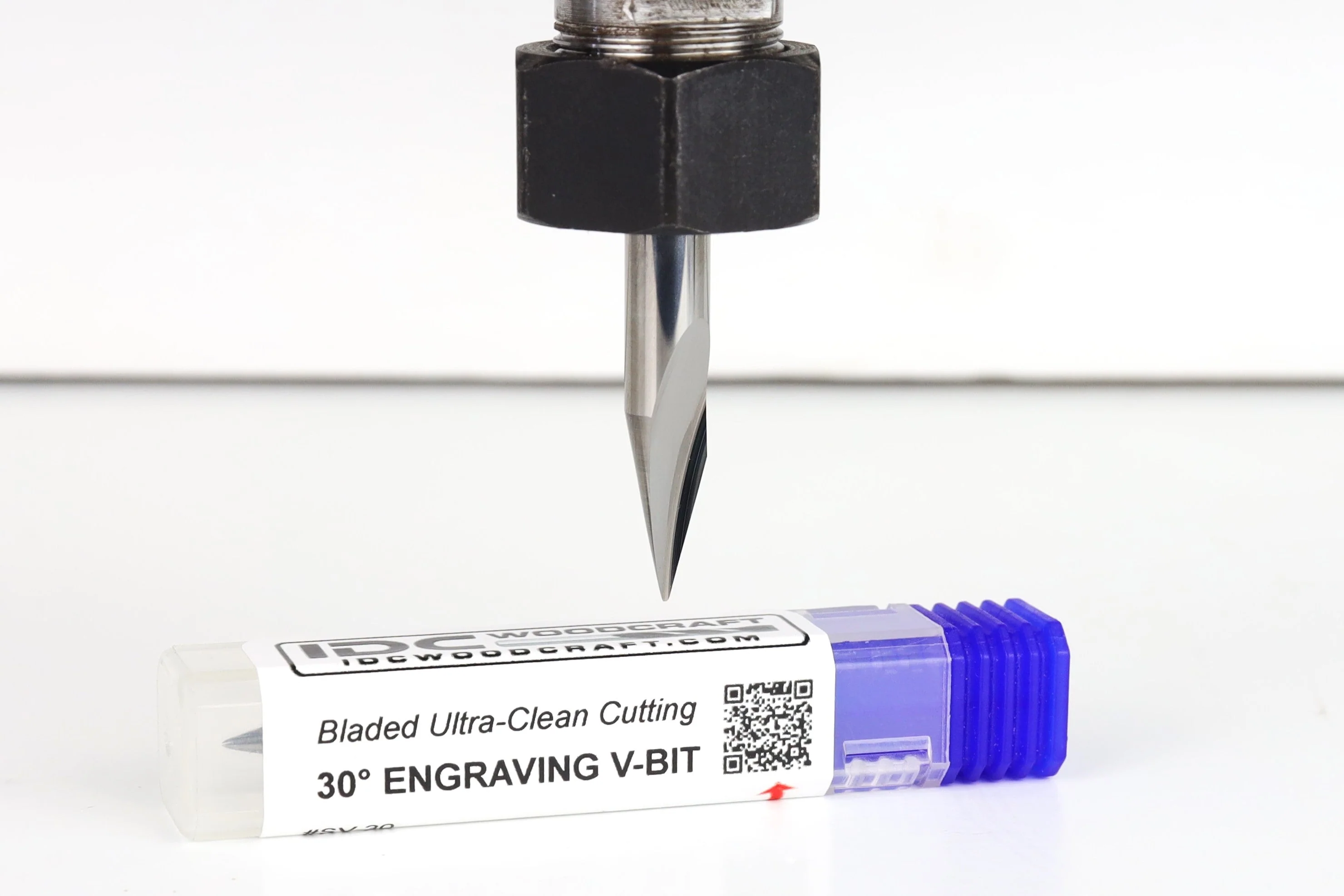 30 Degree EXTREME DETAIL V-bit Bit for CNC Routers, 1/4 Shank - Image 4