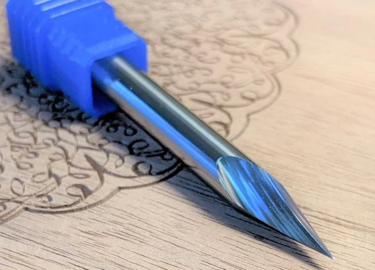 30 Degree EXTREME DETAIL V-bit Bit for CNC Routers, 1/4 Shank - Image 8