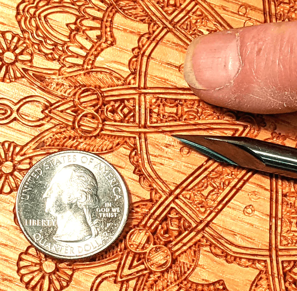 30 Degree EXTREME DETAIL V-bit Bit for CNC Routers, 1/4 Shank - Image 9