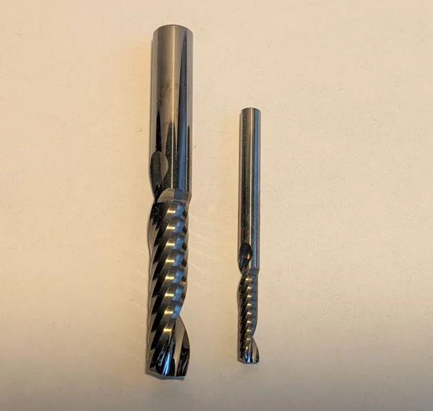 Acrylic CNC Router Endmill Bit Set 0-Flute - 1/8" & 1/4" - Image 6