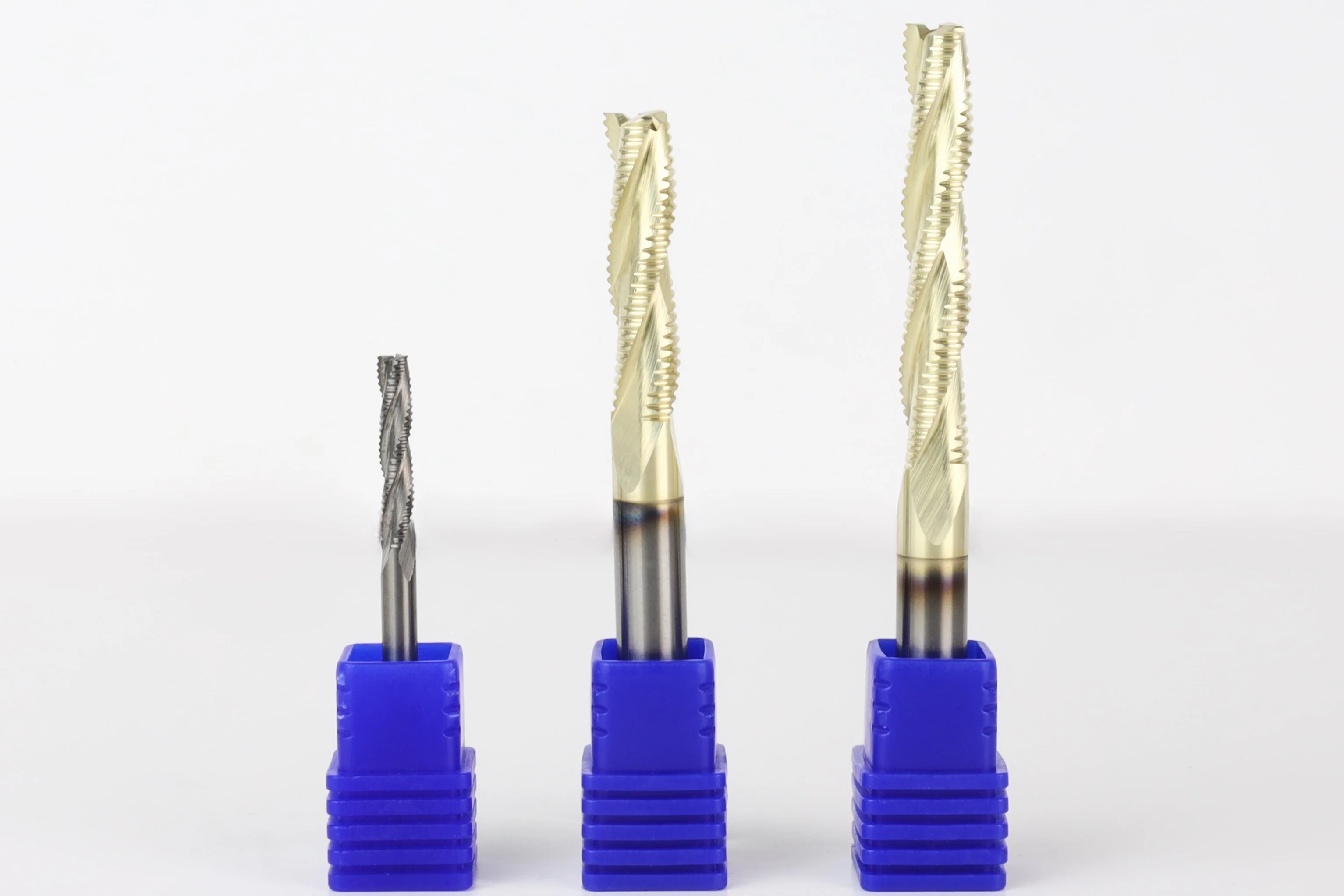 BEAST-BADGER-HOG Full Set, 3 High-Speed Roughing CNC Router Bits, 1/8 & 1/4 Shank - Image 3