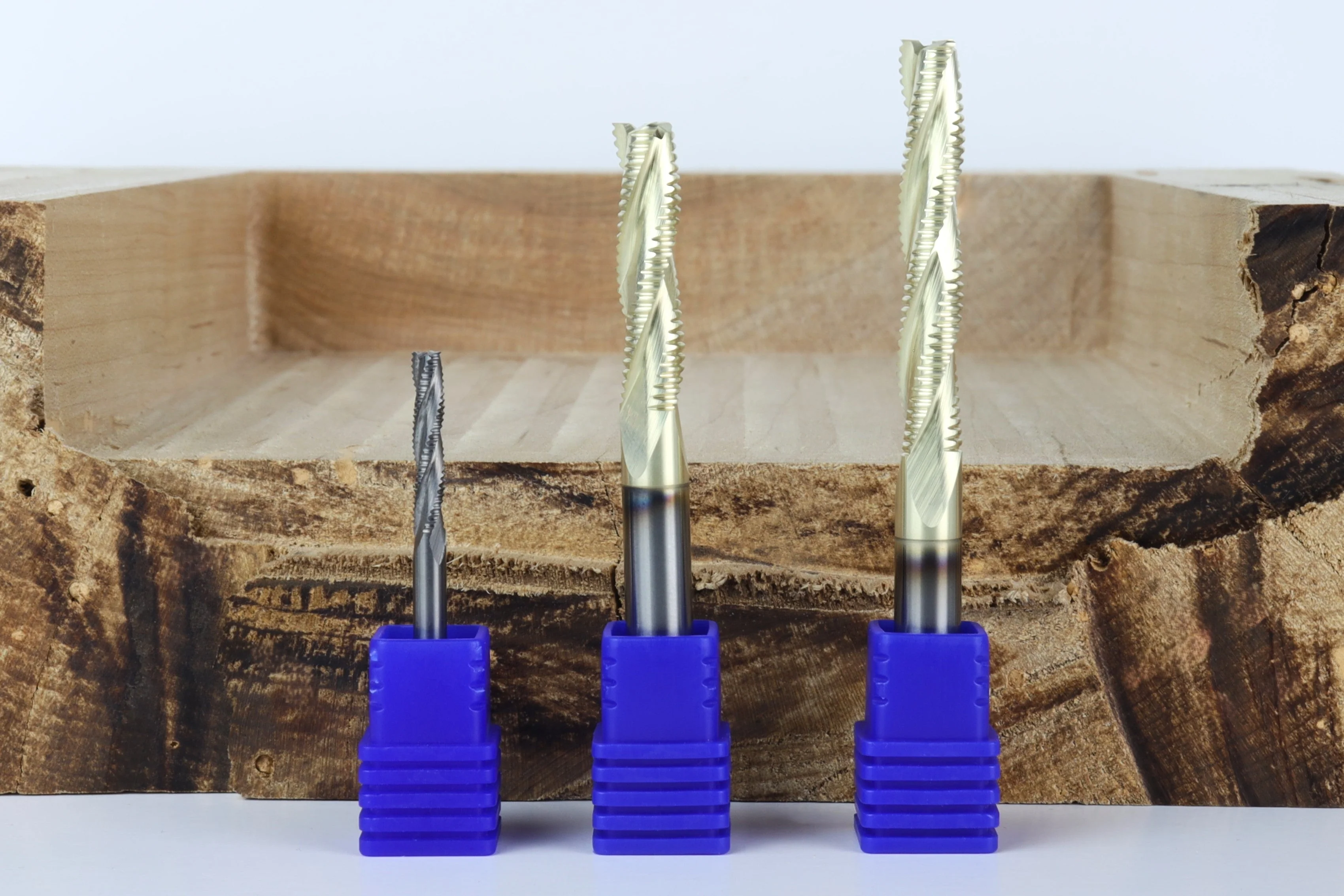 BEAST-BADGER-HOG Full Set, 3 High-Speed Roughing CNC Router Bits, 1/8 & 1/4 Shank - Image 5