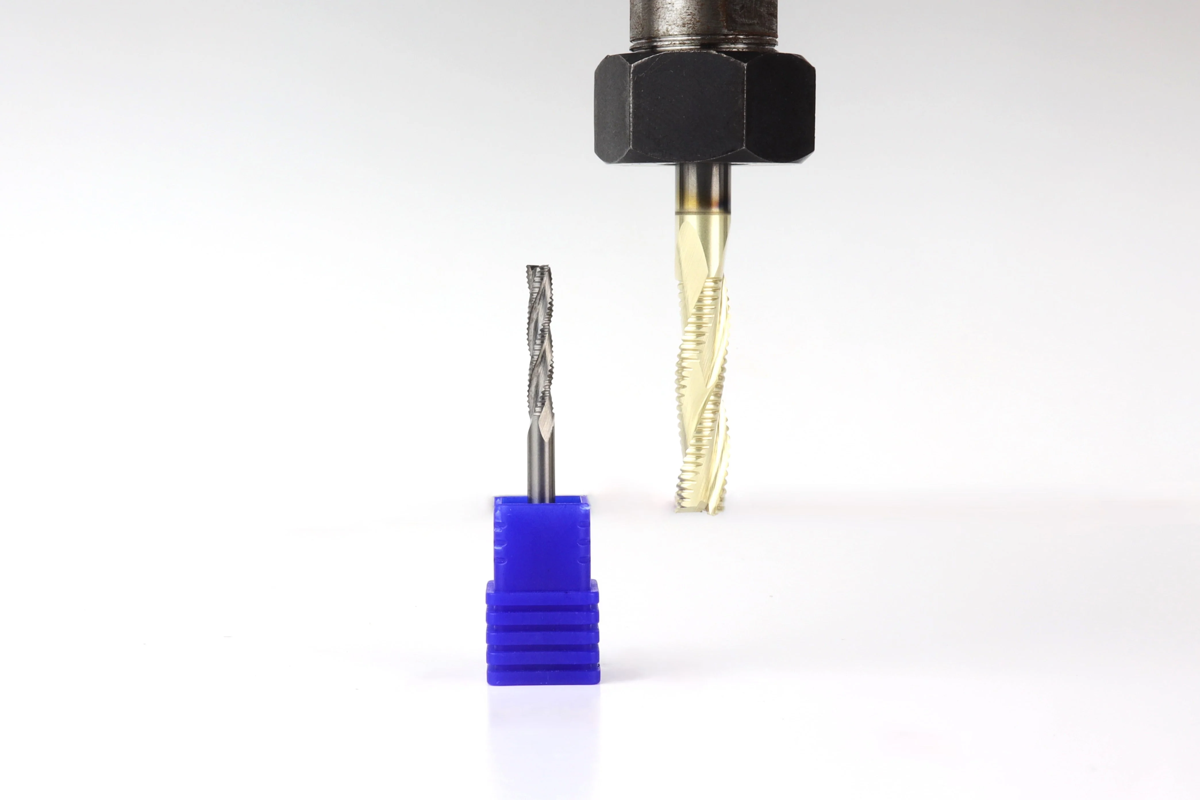 BEAST-BADGER Set, 2 High-Speed Roughing CNC Router Bits, 1/8 & 1/4 Shank - Image 4