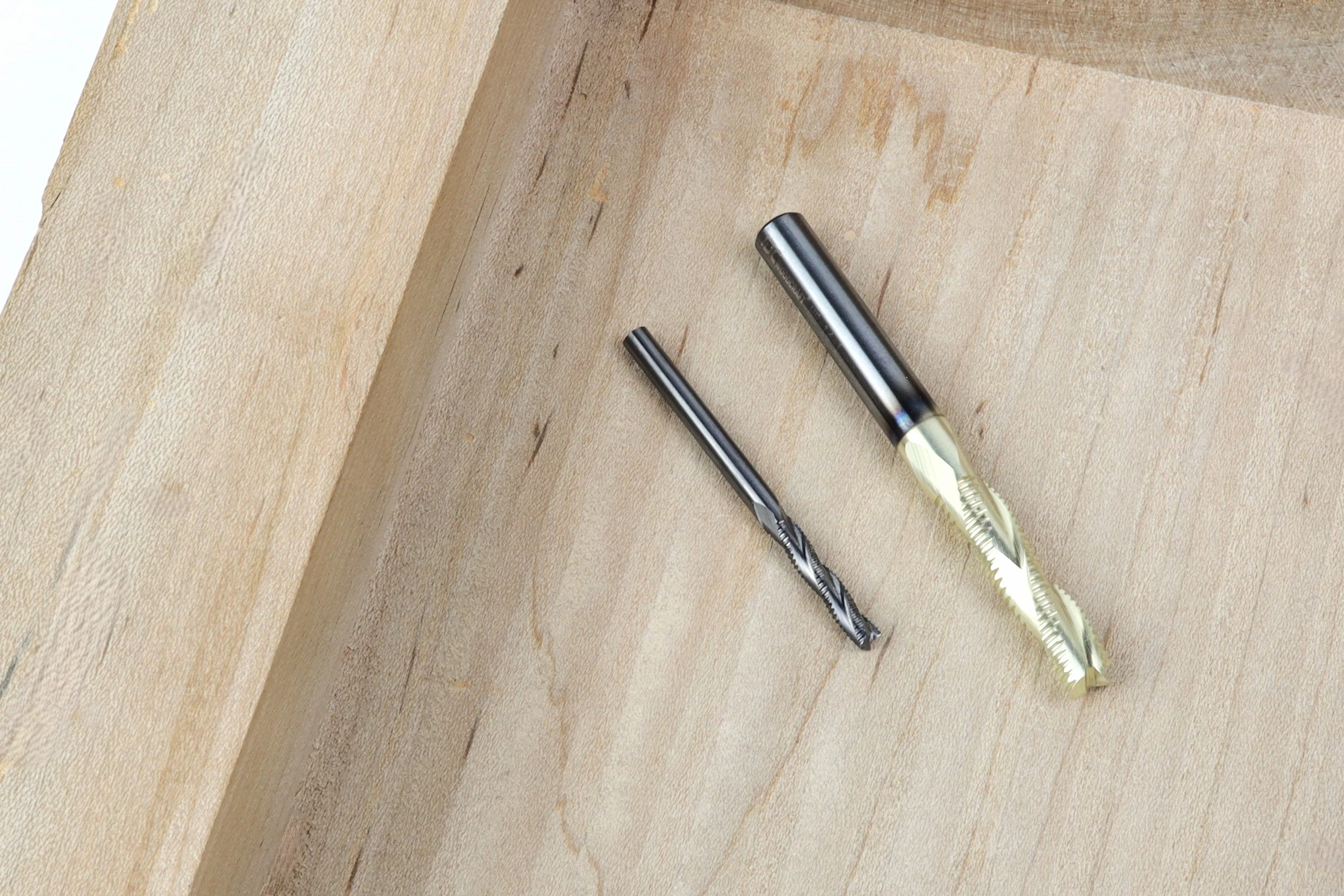 BEAST-BADGER Set, 2 High-Speed Roughing CNC Router Bits, 1/8 & 1/4 Shank - Image 5