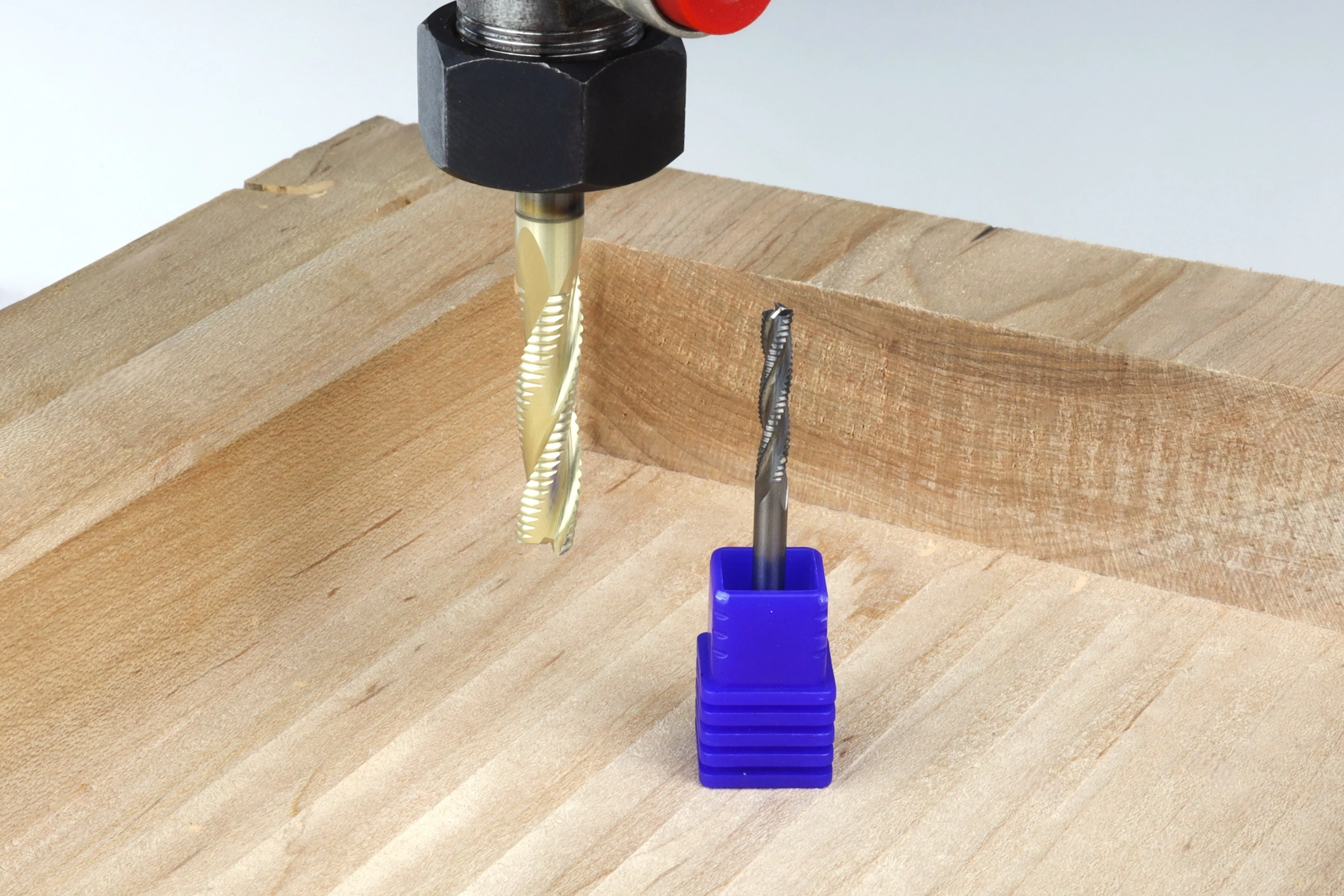 BEAST-BADGER Set, 2 High-Speed Roughing CNC Router Bits, 1/8 & 1/4 Shank - Image 6