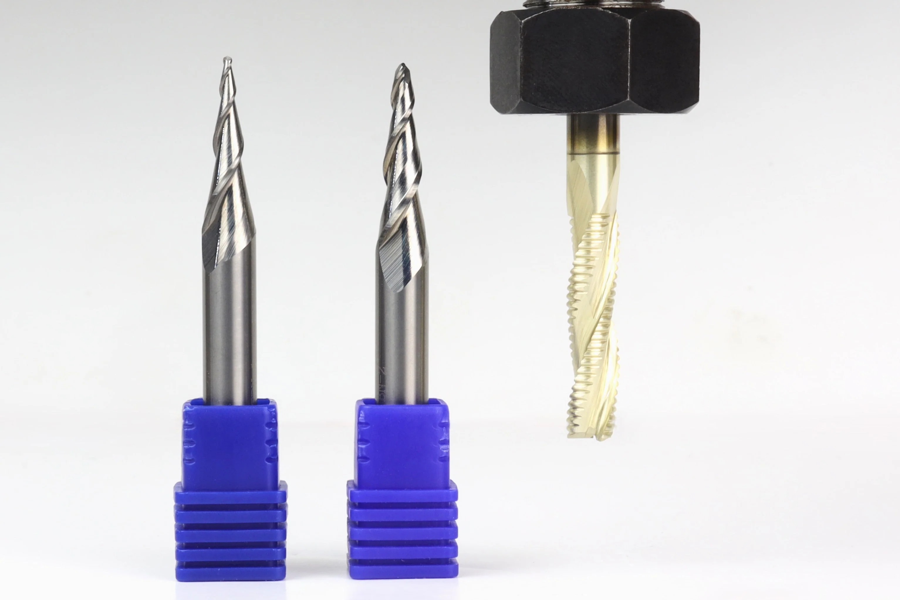 CNC Router Bit Set for 3D Carving – Tapered Ball Nose & Roughing Bit - Image 5