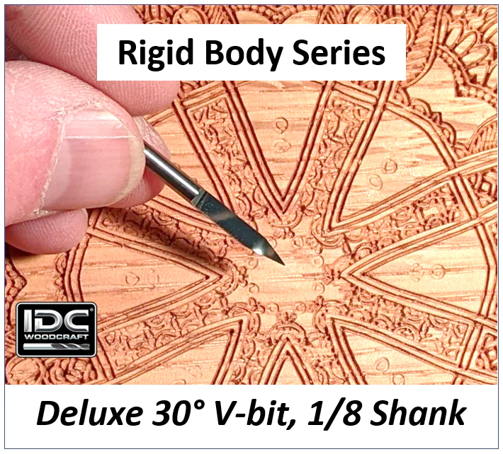 Deluxe 1/8 Shank 30 Degree Engraving V-Bit for CNC Routers - Image 2
