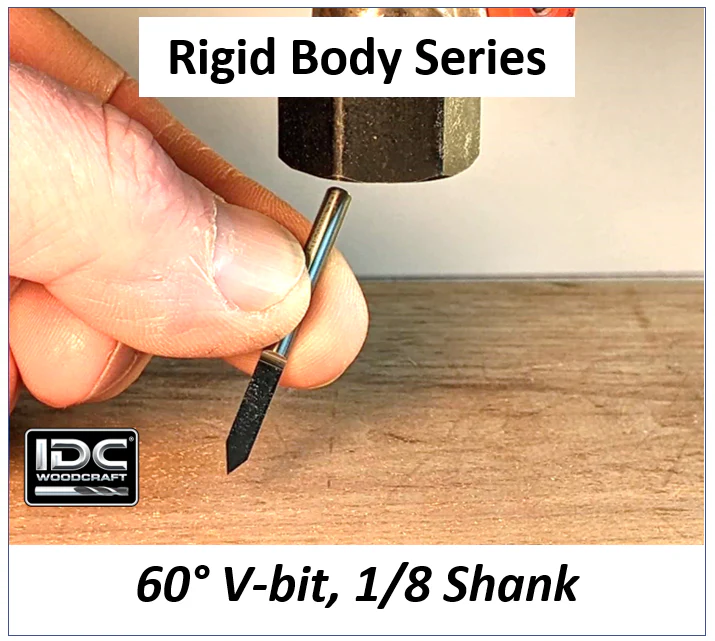 Deluxe 1/8 Shank 60 Degree Engraving V-Bit for CNC Routers - Image 2