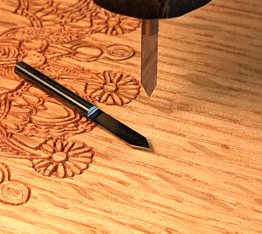 Deluxe 1/8 Shank 60 Degree Engraving V-Bit for CNC Routers - Image 7