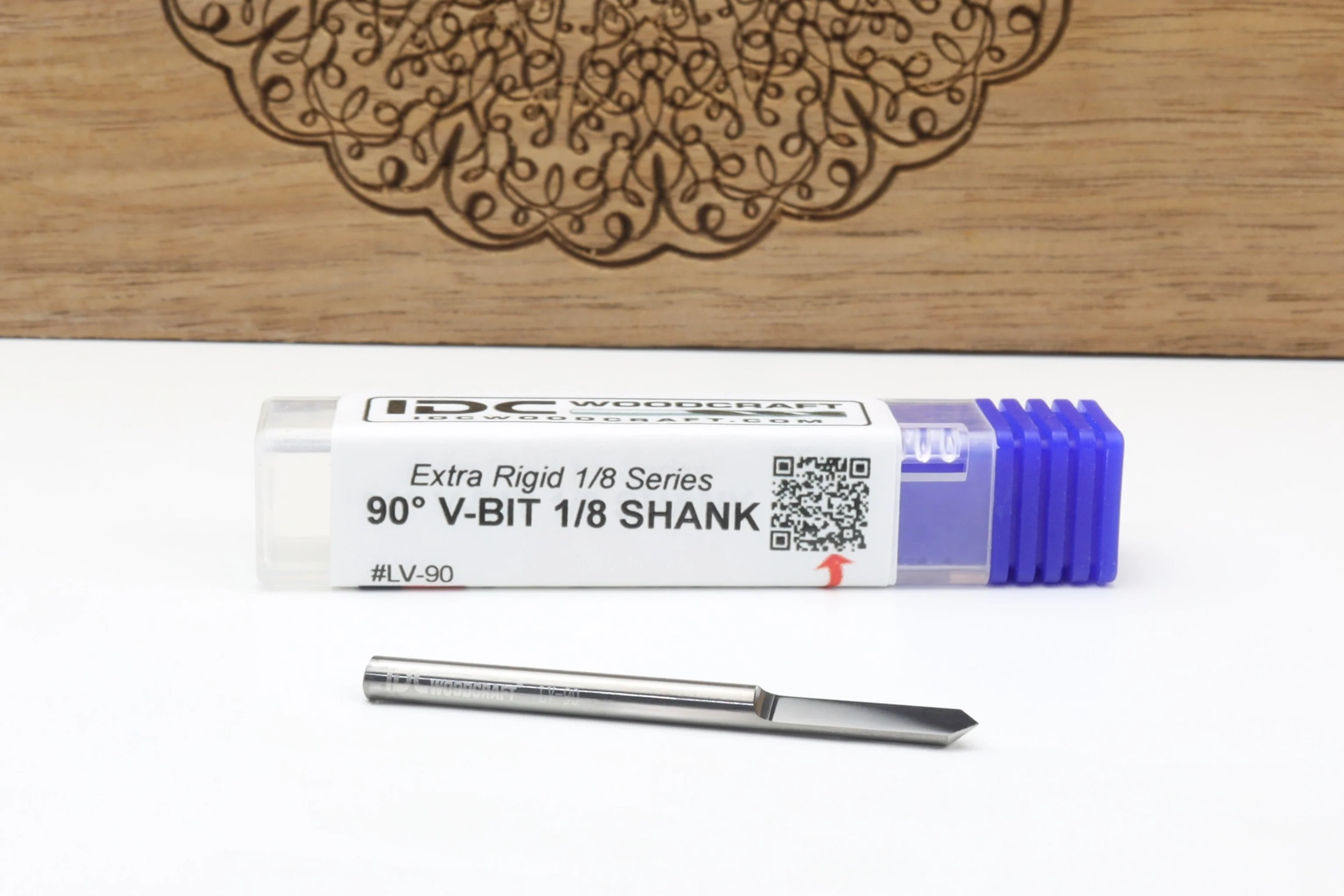 Deluxe 1/8 Shank 90 Degree Engraving V-Bit for CNC Routers - Image 4