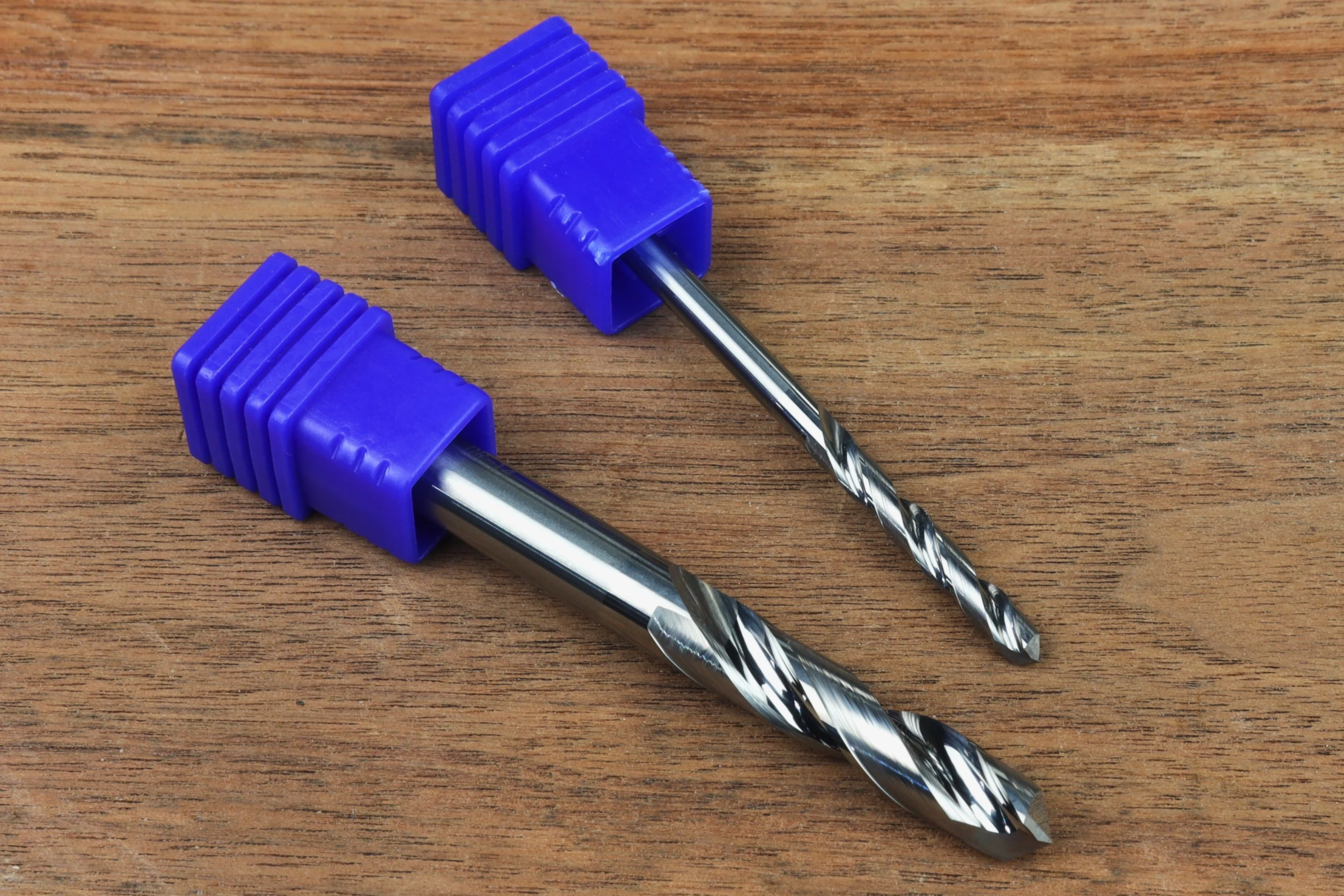 Extreme-Performance 1/8" & 1/4" Carbide Drill Bit Set for CNC Routers for Cribbage Board Making and Other CNC Projects - Image 2
