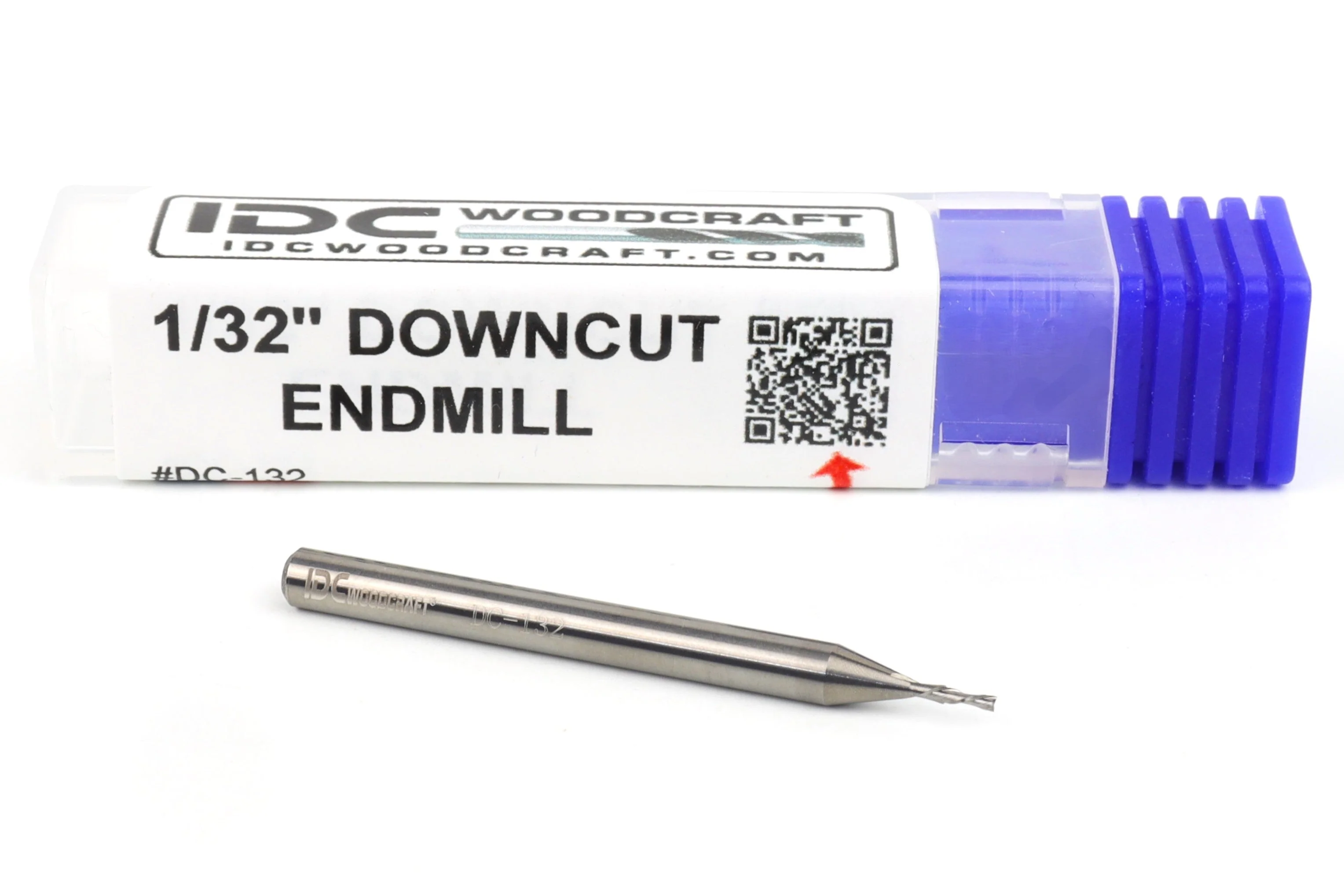 High-Detail 1/32 Down Cut Endmill Bit For CNC Routers, 1/8 Shank - Image 2