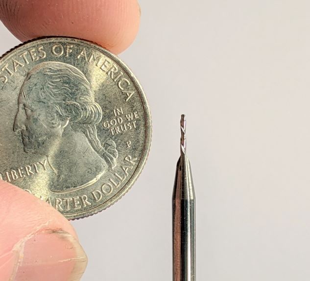 High-Detail 1/32 Down Cut Endmill Bit For CNC Routers, 1/8 Shank - Image 5