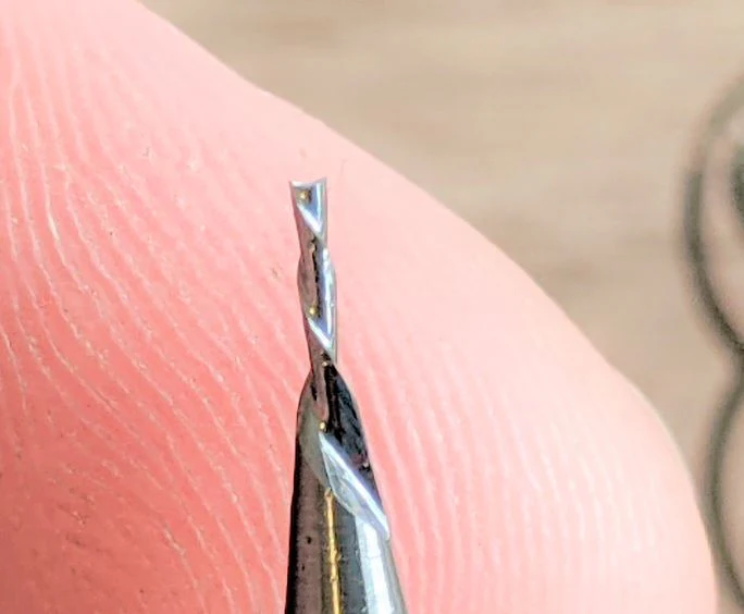 High-Detail 1/32 Down Cut Endmill Bit For CNC Routers, 1/8 Shank - Image 6