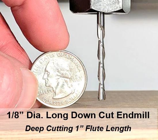 Long 1/8" Router Bit Endmill For CNC Routers, 1/8" Shank - Image 4