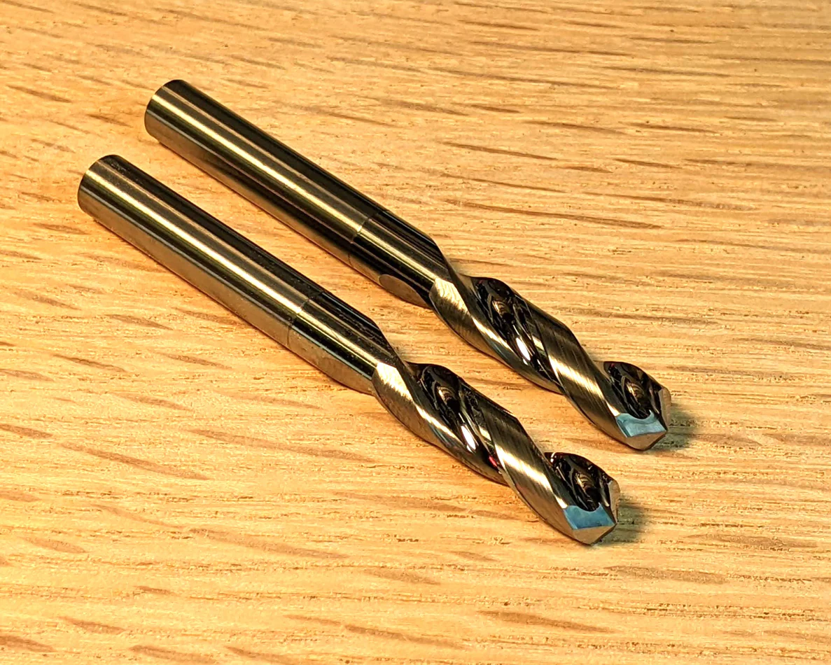 Set of 2 Extreme-Performance 1/4" Drill Bits for CNC Routers, 1/4 Shank - Image 5