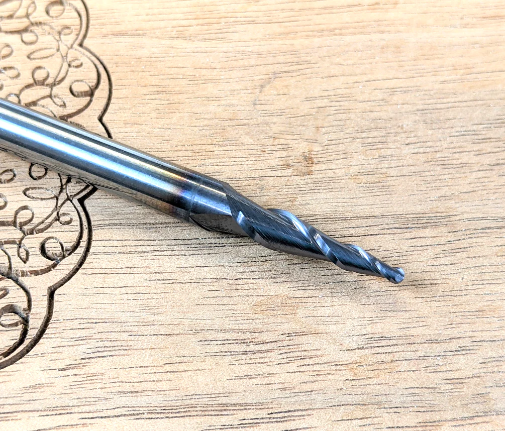Tapered Ball Nose Bit Set for CNC 3D Carving – Fine & Ultra-Fine Detail - Image 8