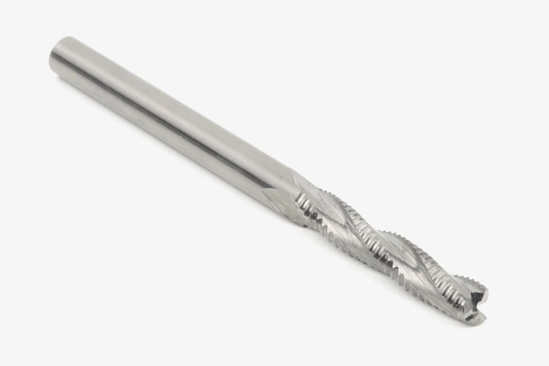 The "BADGER" 1/8 High-Speed Roughing CNC Router Bit, 1/8 Shank
