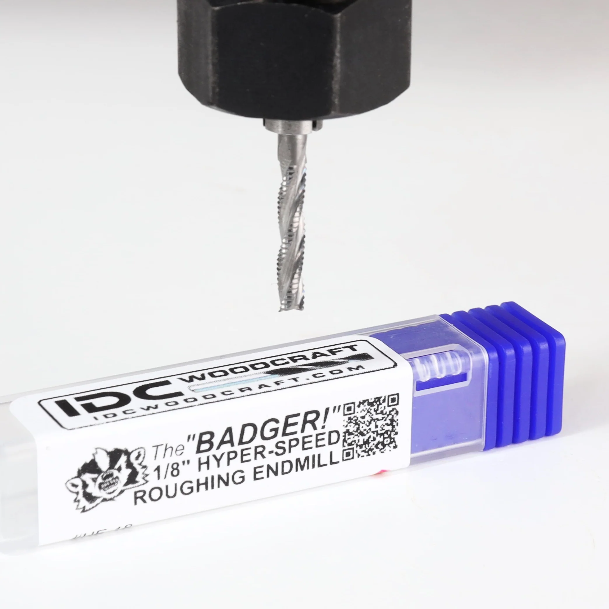 The "BADGER" 1/8 High-Speed Roughing CNC Router Bit, 1/8 Shank - Image 7