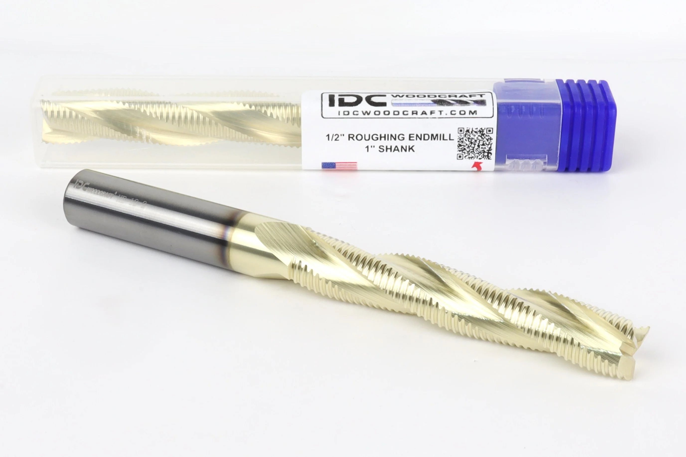 The "DEEP RIPPER" Long High-Performance 1/2" Roughing Endmill, 1" Shank - Image 2
