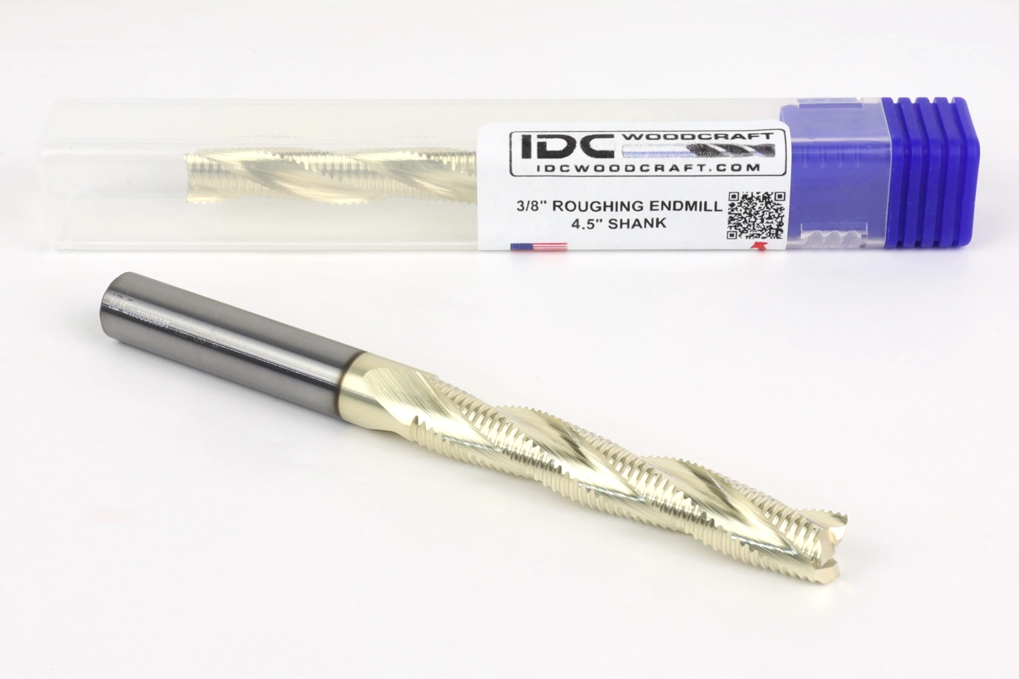 The "DEEP SLAYER" Long High-Performance 3/8" Roughing Endmill, 3/8" Shank - Image 3