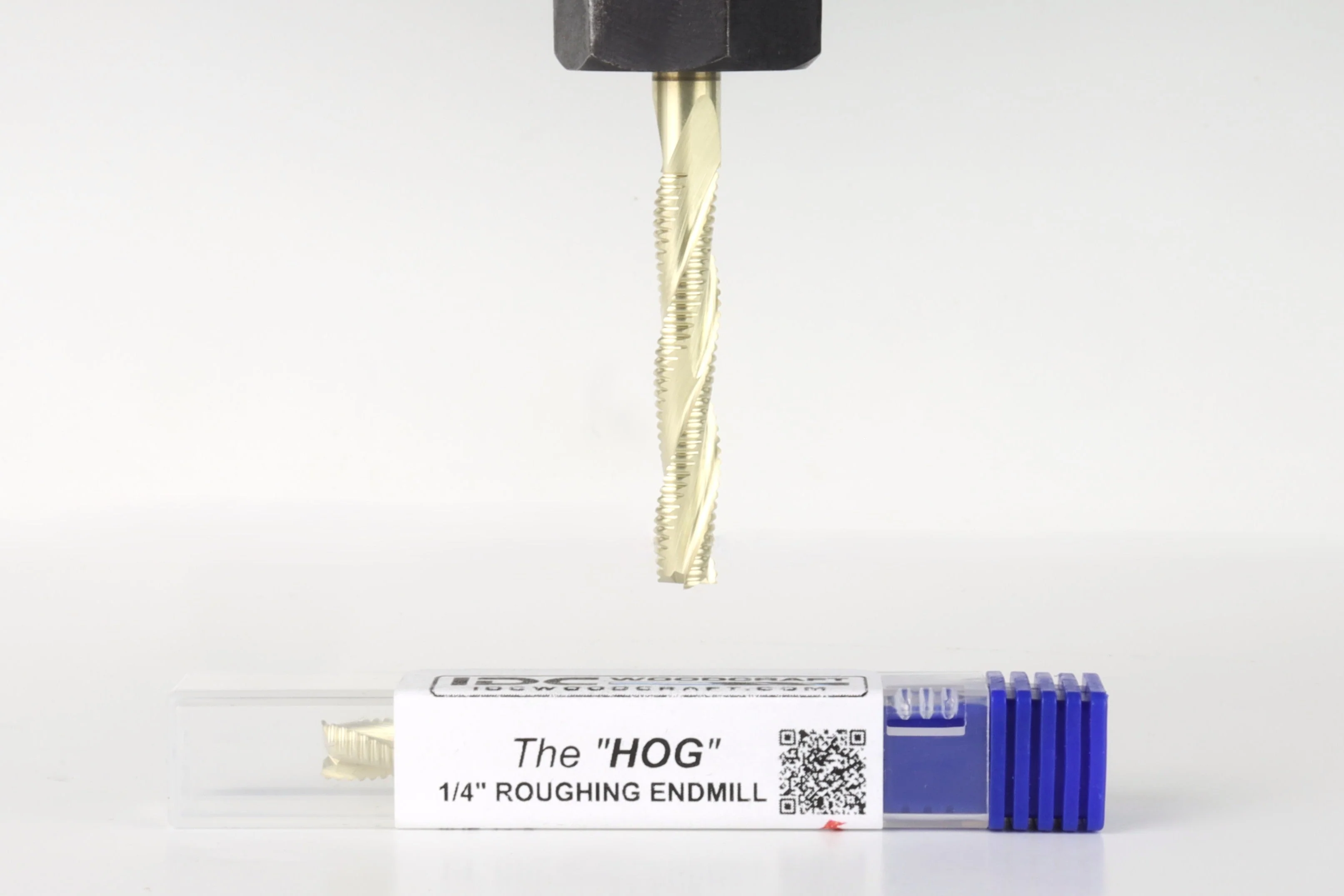 The HOG 1/4" Roughing Endmill Bit For CNC Routers, 1/4" Shank - Image 6