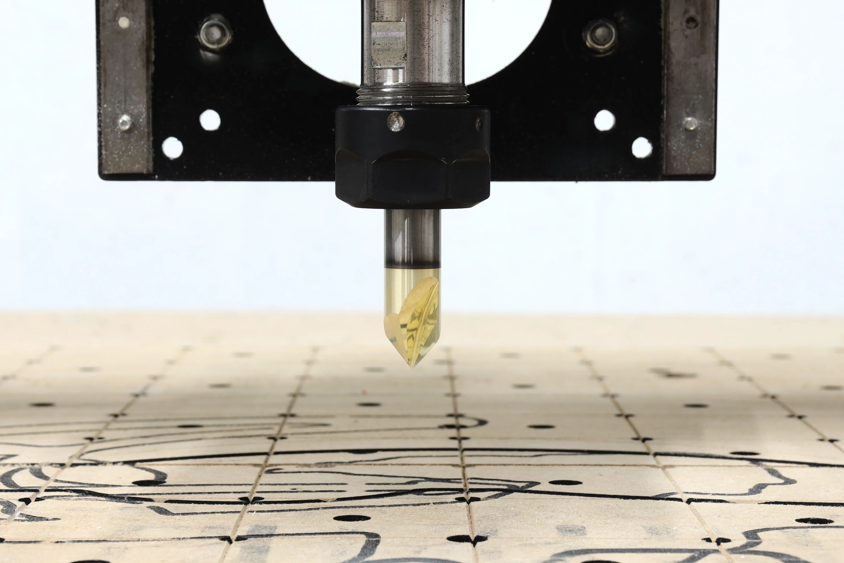 Ultra-Clean Cutting 60 Degree V-bit for CNC Routers, 1/2" Shank - Image 5