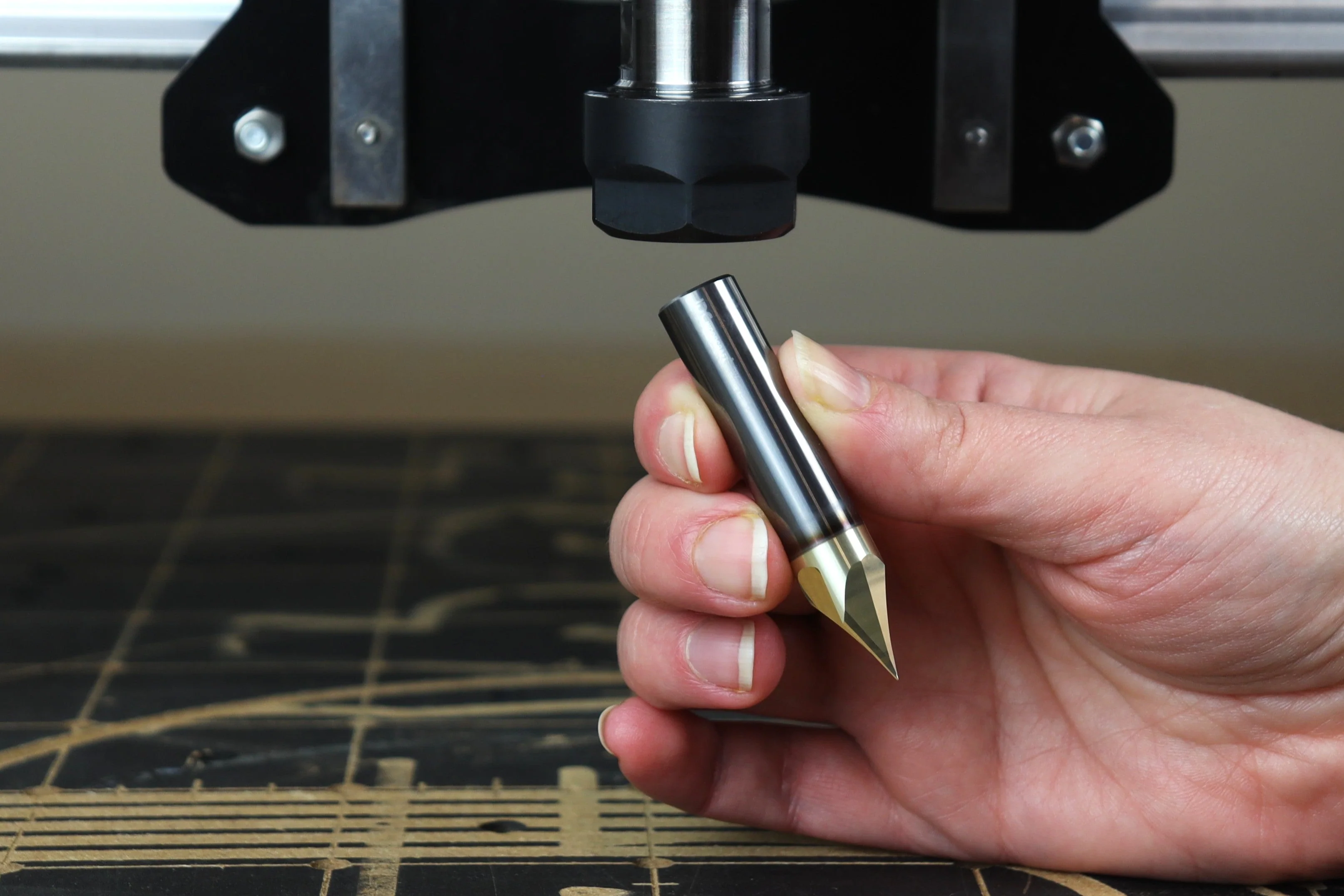 Ultra-Clean Cutting 60 Degree V-bit for CNC Routers, 1/2" Shank - Image 7
