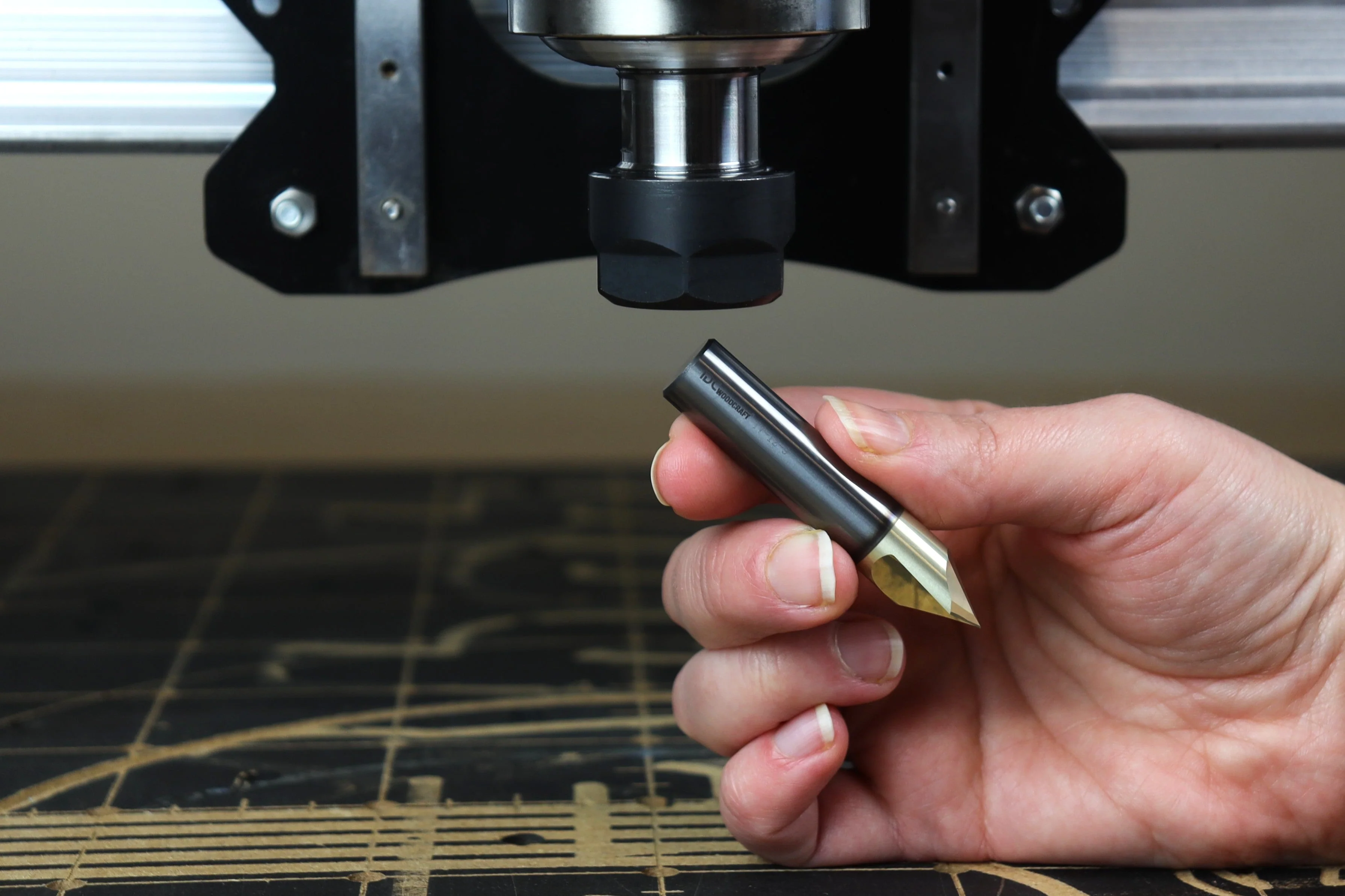 Ultra-Clean Cutting 90 Degree V-bit for CNC Routers, 1/2" Shank - Image 7
