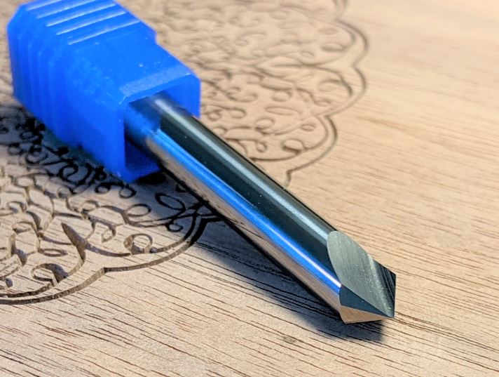 Ultra-Clean Cutting 90 Degree V-Bit for CNC Routers, 1/4 Shank - Image 6