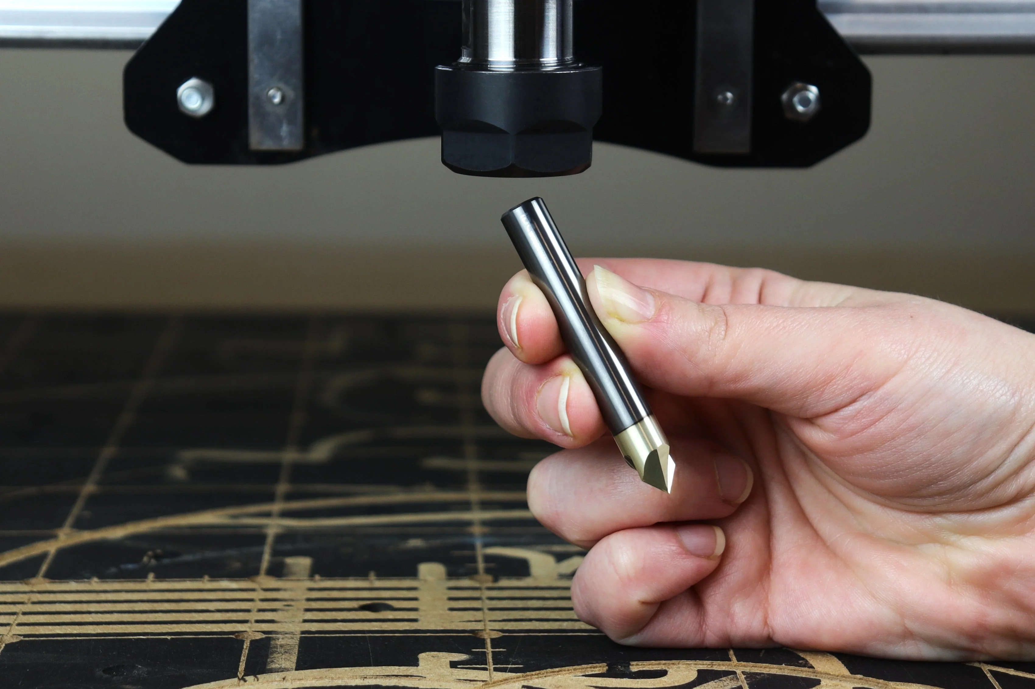Ultra-Clean Cutting 90 Degree V-bit for CNC Routers, 3/8 Shank - Image 7