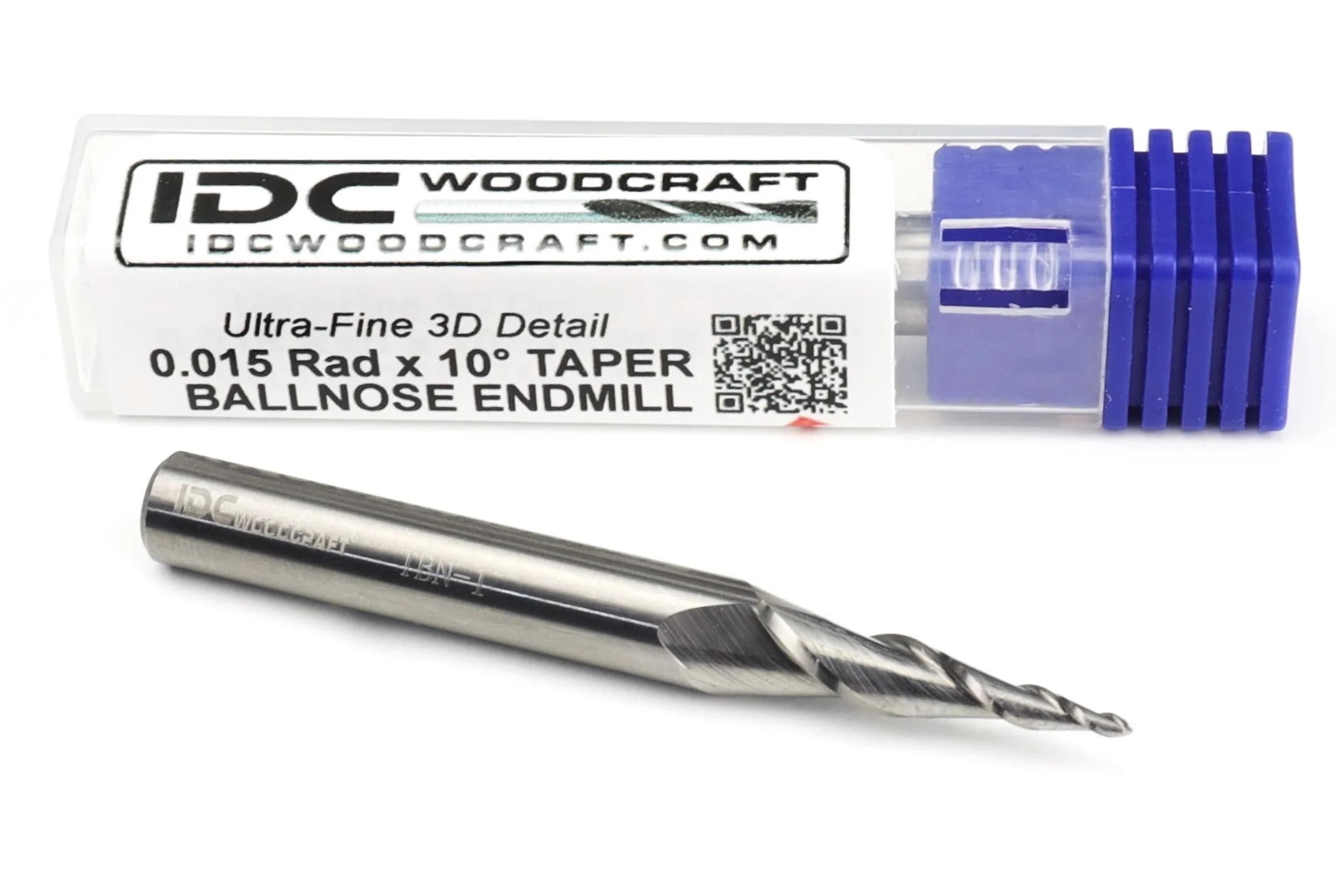 Ultra-Fine Detail Tapered Ball Nose Bit for CNC 3D Carving, 1/4" Shank - Image 3