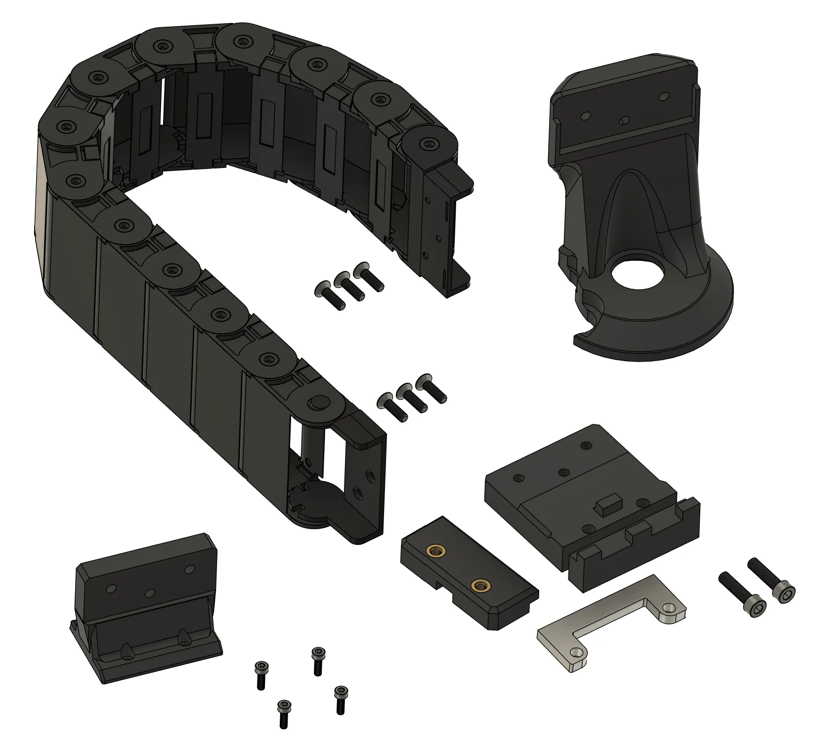 Z Axis Cable Chain Mount System — Universal CNC Cleanup Upgrade